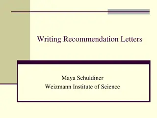 Mastering the Art of Writing Effective Recommendation Letters