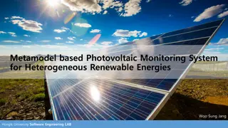 Metamodel-based Photovoltaic Monitoring System for Renewable Energies at Hongik University