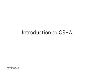 OSHA: Training Topics and Responsibilities