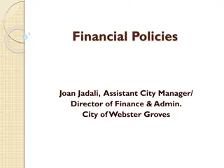 Financial Policies Overview for City of Webster Groves