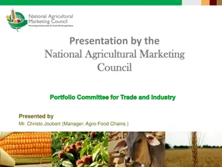 Presentation by National Agricultural Marketing Council on Broiler Industry Competitiveness