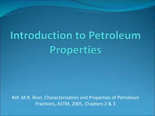 Petroleum Fraction Distillation Curves