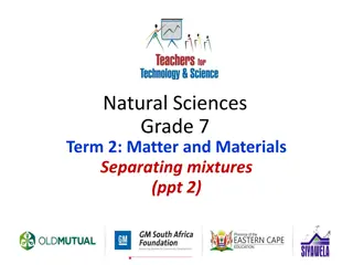 Methods of Separating Mixtures in Natural Sciences Grade 7