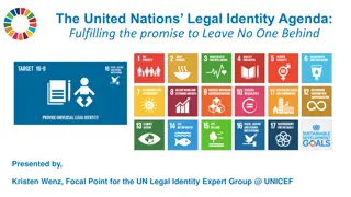 United Nations Legal Identity Agenda: Achieving SDG 16.9