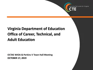 Virginia Department of Education Combined State Plan 2016-2020