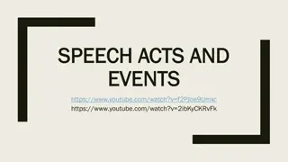 Speech Acts and Events in Communication