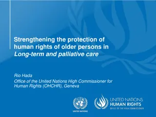 Advancing Human Rights of Older Persons in Long-term Care