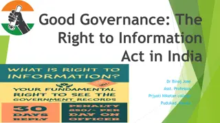 Evolution of Right to Information Act in India