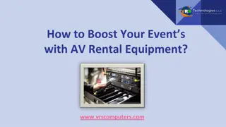 How to Boost Your Event’s with AV Rental Equipment?