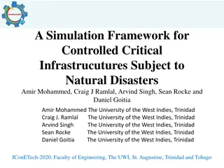 Simulation Framework for Controlled Critical Infrastructures Subject to Natural Disasters