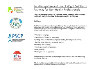 Pan-Hampshire & Isle of Wight Self-Harm Pathway for Non-Health Professionals