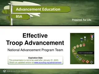 Effective Troop Advancement in Boy Scouts of America