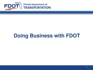 Doing Business with Florida Department of Transportation - Quick Guide