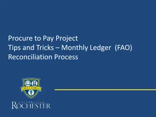 Tips and Tricks for FAO Ledger Reconciliation Process