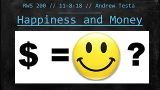 Link Between Money and Happiness: Andrew Testa's Perspective