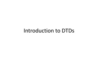 Document Type Definitions (DTDs) in XML