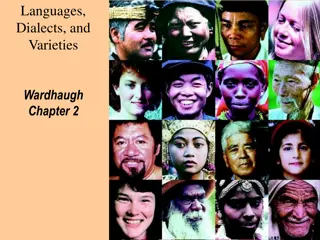 Language, Dialects, and Varieties: Exploring Linguistic Diversity