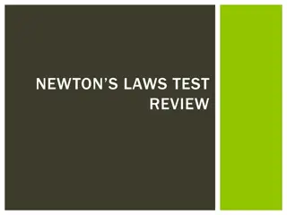 Newton's Laws Test Review