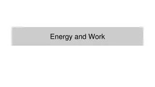 Energy and Work: Kinetic & Potential Energy Concepts