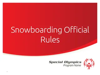 Snowboarding Official Rules Program Overview