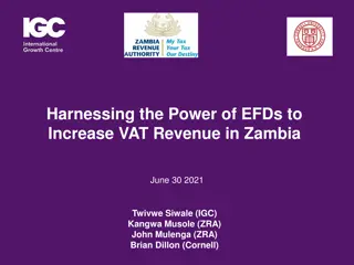 Enhancing VAT Revenue in Zambia through Electronic Fiscal Devices