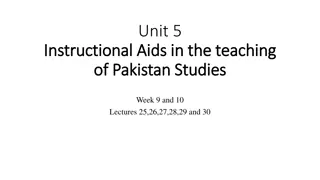 Utilizing Instructional Aids in Teaching Pakistan Studies: Enhancing Learning Through Visual and Audio-Visual Materials