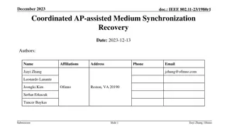 IEEE 802.11-23/1980r1 Coordinated AP-assisted Medium Synchronization Recovery