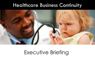 Healthcare Business Continuity in Crisis Situations