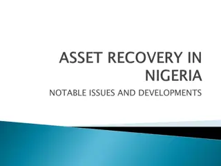 Fighting Corruption and Asset Recovery Efforts in Nigeria