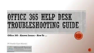 Office 365 Troubleshooting Guide