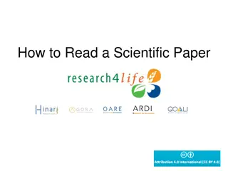 Guide to Reading Scientific Papers