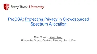 Enhancing Privacy in Crowdsourced Spectrum Allocation