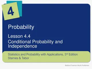 Conditional Probability and Independence in Statistics