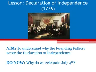 The Declaration of Independence and Colonial Perspectives