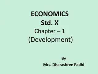 Development Goals and Aspects in Economics