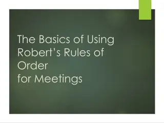 Mastering Robert's Rules of Order for Effective Meetings