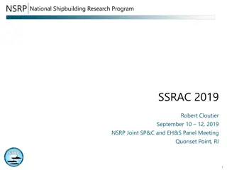 Ship Repair and Alteration Committee Updates and Key Changes - SSRAC 2019