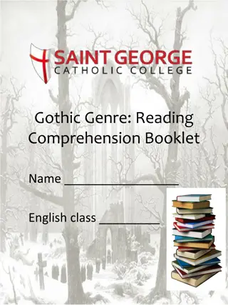 The Gothic Genre Through Reading Comprehension Booklet