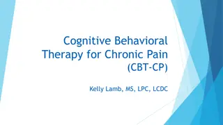 Cognitive Behavioral Therapy for Chronic Pain (CBT-CP) and Counselor Role