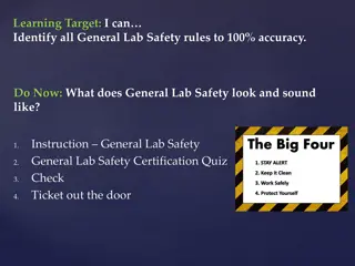 General Lab Safety Rules and Guidelines