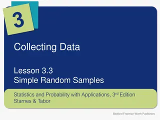 Simple Random Samples in Statistics