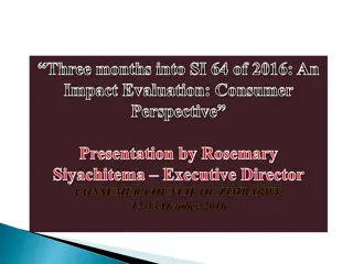 Impact Evaluation of Statutory Instrument 64 of 2016 on Consumer Prices in Zimbabwe