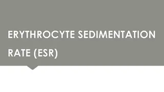 Erythrocyte Sedimentation Rate (ESR)