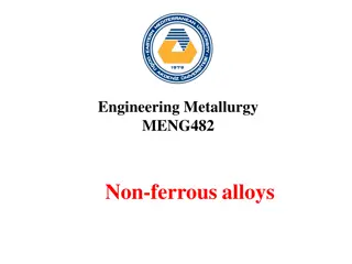 Overview of Non-Ferrous Alloys in Engineering Metallurgy