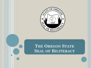 Oregon State Seal of Biliteracy Criteria and Application Process