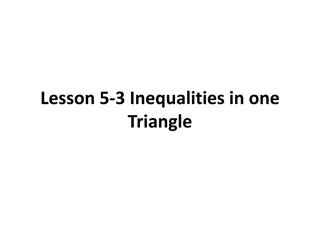 Triangle Inequalities and Angle-Side Relationships