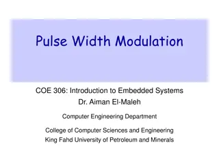 Pulse Width Modulation in Embedded Systems