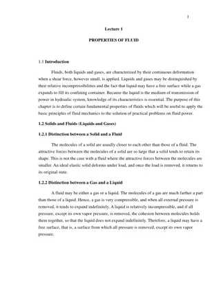 Introduction to Properties of Fluids in Hydraulic Systems