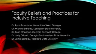 Enhancing Inclusive Teaching Practices: Faculty Workshop Insights