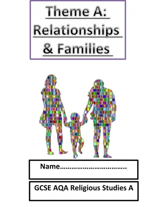 Relationships and Families in Religious Studies: Key Terms and Concepts